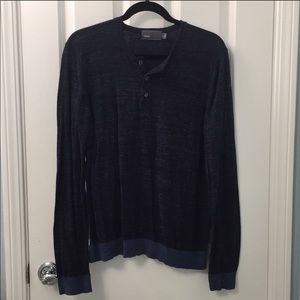 Men's Vince Long Sleeve Henley Sweater